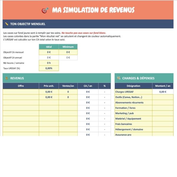 Rentabilité offre calculateur freelance Google Sheets
